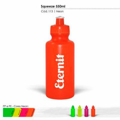 Squeeze 550ml personalizado de plástico especial resistente a impacto
